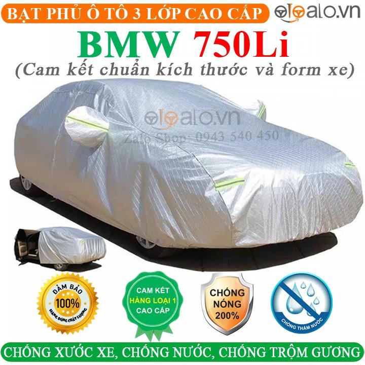 Bạt Phủ Ô Tô BMW 750Li Cao Cấp 3 Lớp Chống Nắng Nóng Chống Nước Chống xước | OTOALO