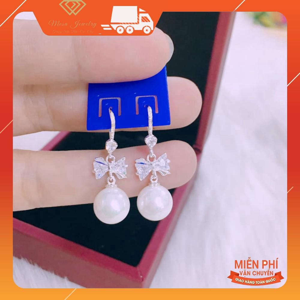 BÔNG TAI NƠ GẮN HẠT XINH XẮN