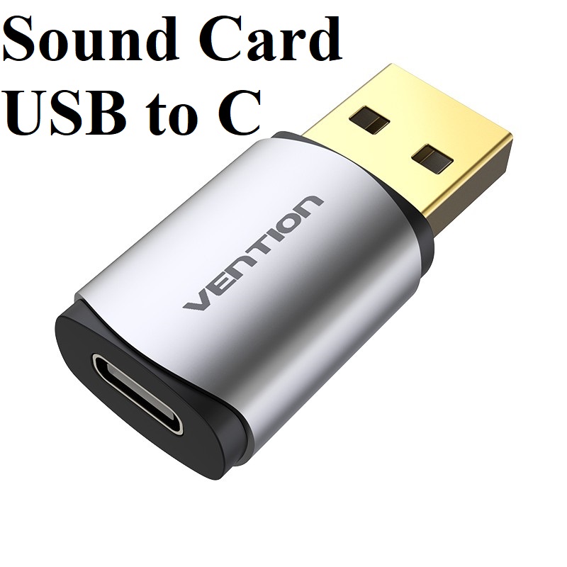Card âm thanh / usb âm thanh chuyển cổng Usb sang các cổng Type-C Vention CDMH0 - Hàng chính hãng