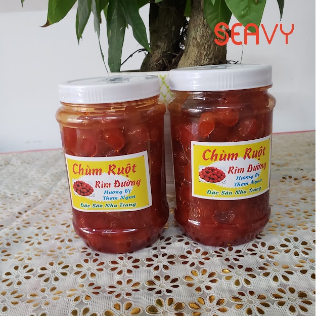 Đặc Sản Nha Trang - Chùm Ruột Rim Đường Chua Ngọt, Seavy Hộp 500g