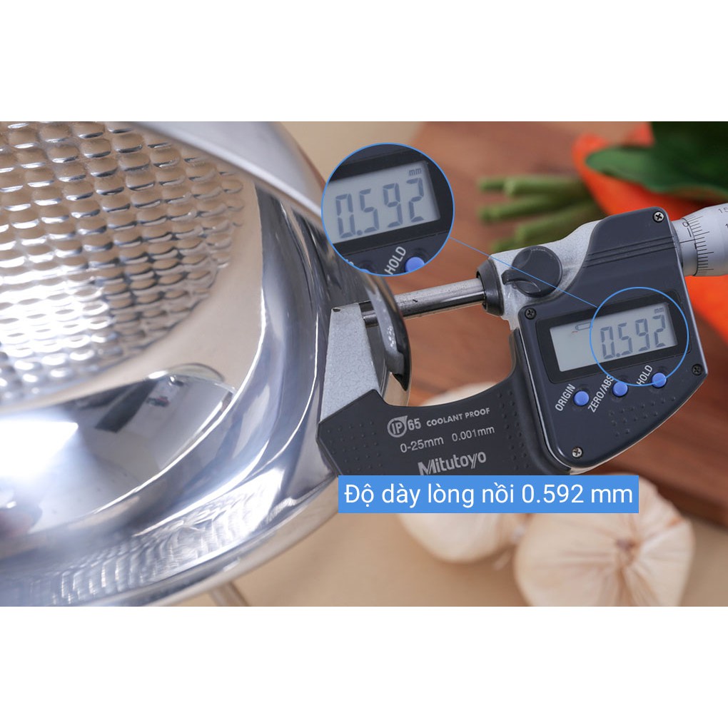 Nồi lẩu xào Fivestar 24cm nắp kính tặng 2 vá canh