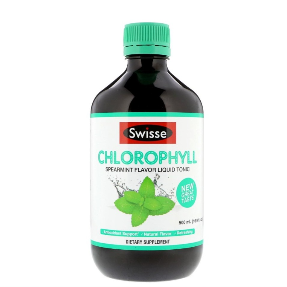 Nước diệp lục hỗ trợ thanh lọc, thải độc cơ thể Swisse Chlorophyll Spearmint Flavour Liquid (500ml) - Nhập khẩu Australia