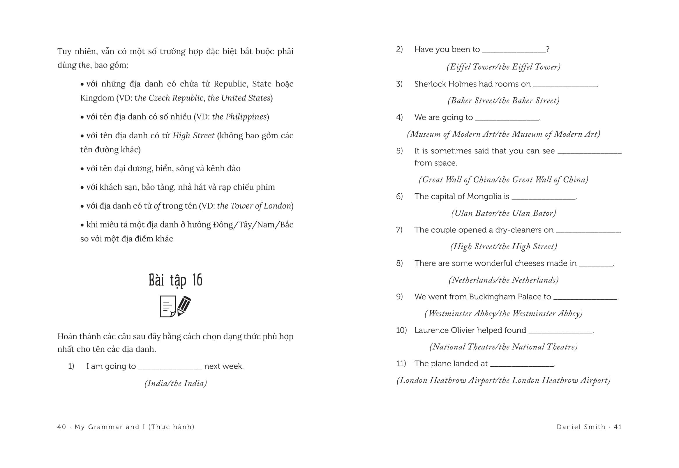 My Grammar And I - Thực Hành