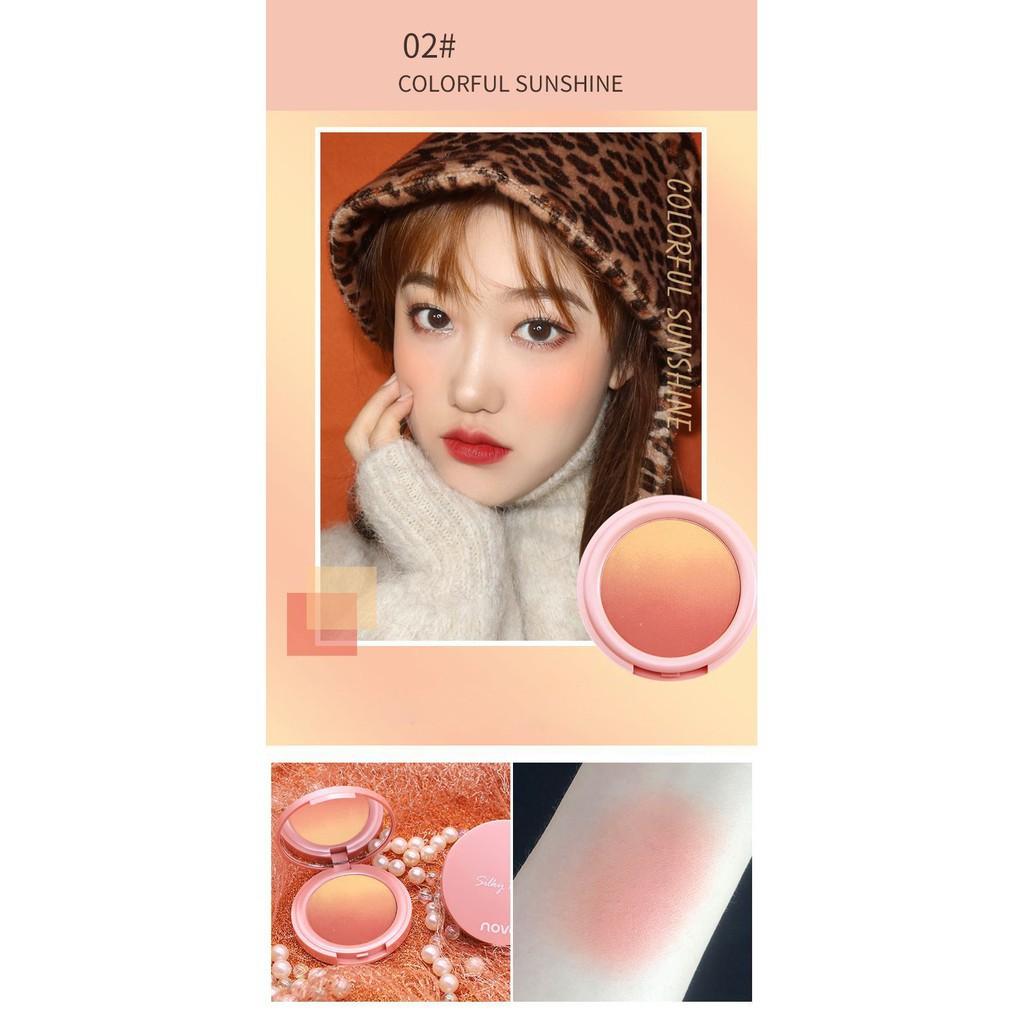 Phấn má hồng dạng nén loang màu Novo Pretty For You Silky Rouge