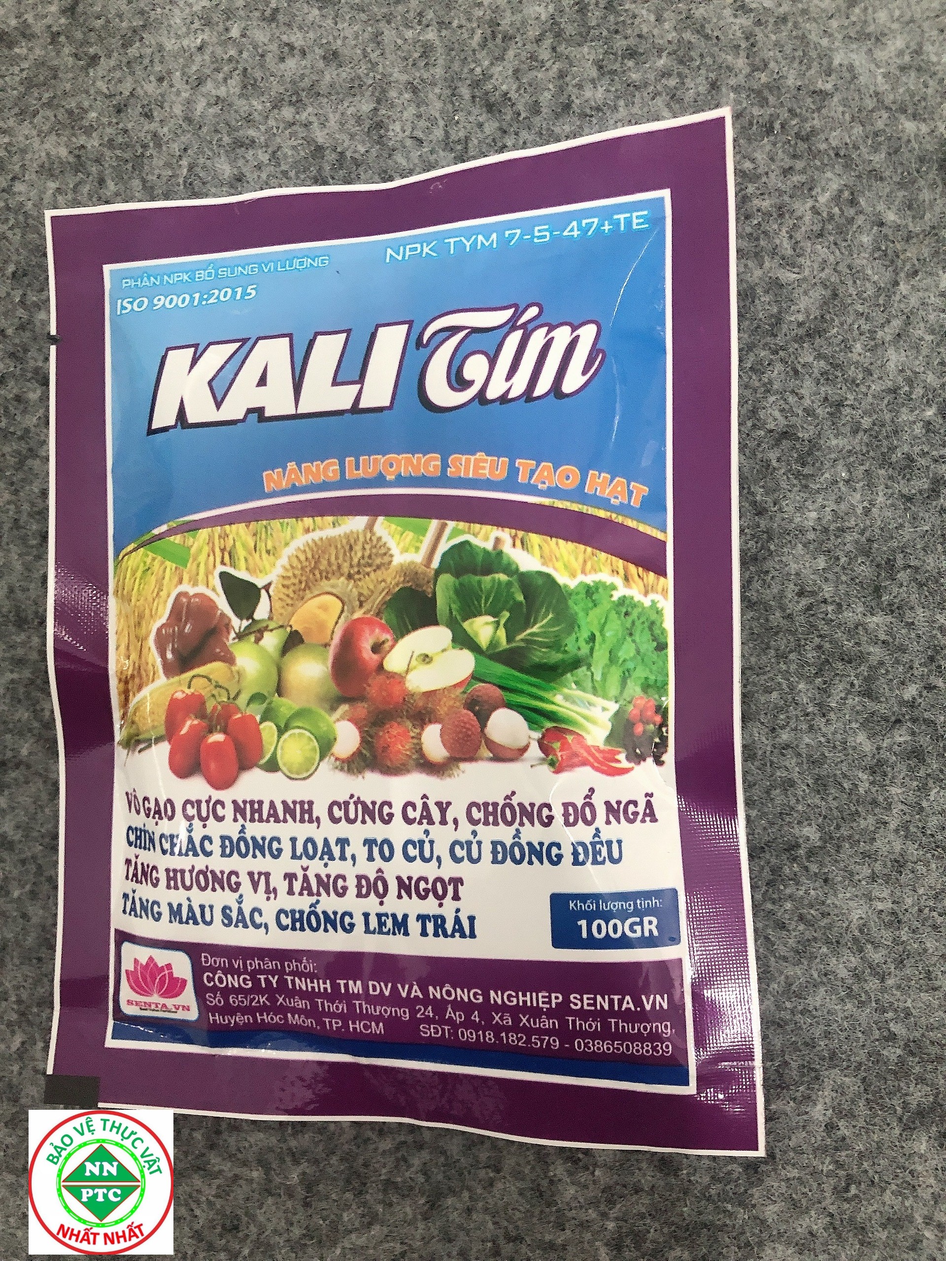 Phân NPK Bổ Sung Vi Lượng 7-5-47+TE KALI TÍM