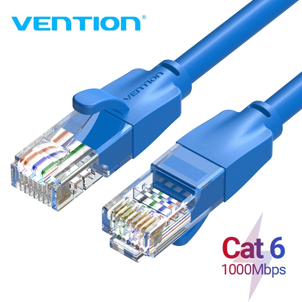 Hình ảnh Dây mạng bấm sẵn 2 đầu Cat6 UTP Patch Cords VENTION dài 1.5m đến 5m - Hàng chính hãng