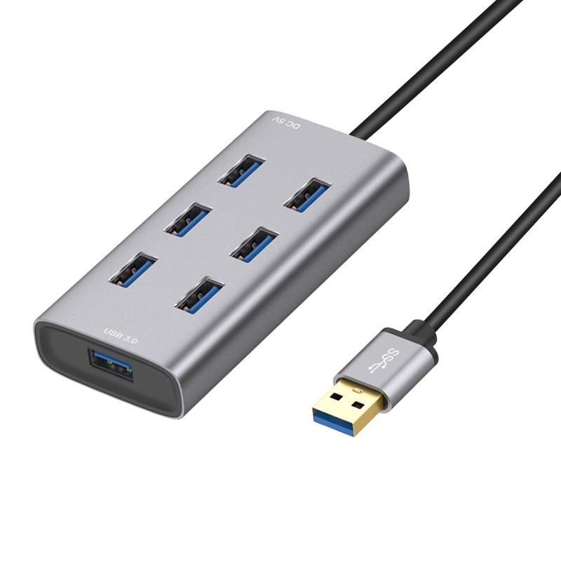 HUB USB 3.0 7 cổng phong cách mới nhất của máy tính USB 3.0 tốc độ cao đến HUB bảy cổng dock mở rộng một kéo bảy bộ mở rộng