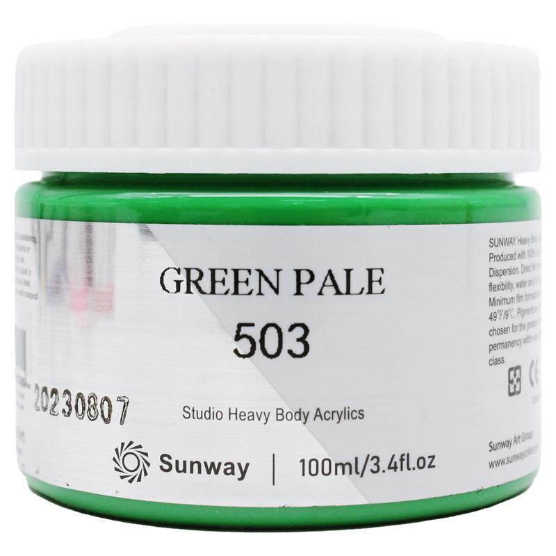 Tuýp Màu Vẽ Acrylic 100 ml - Sunway No.503 - Green Pale