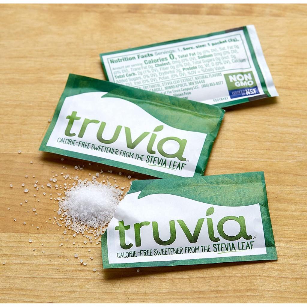Đường cỏ ngọt (kiêng) Truvia Natural Stevia Sweetener Packets, non-GMO, sugar-free (2g