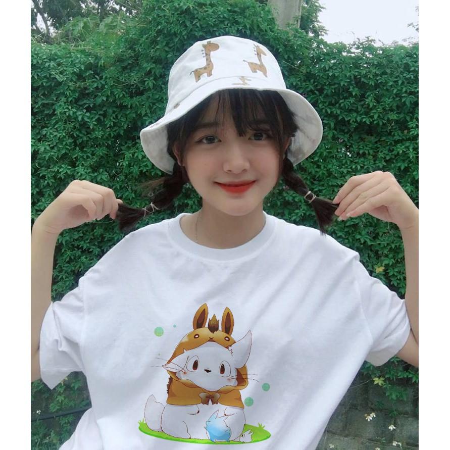 Áo Thun Tay Lỡ Nam_Nữ Unisex Mèo Dễ Thương Xinh Xắn