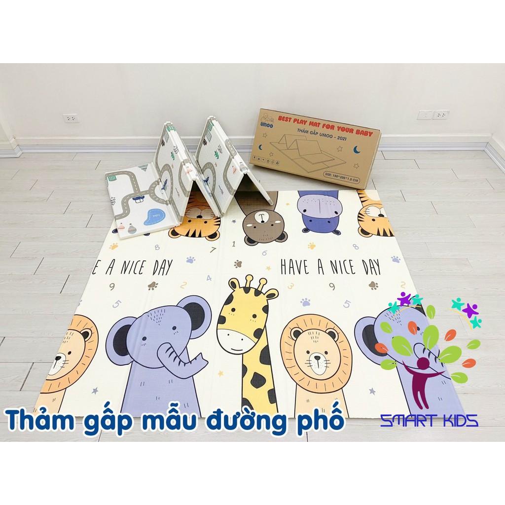 Thảm gấp Umoo Thảm cuộn Umoo 2021 dày 1.5cm Hàng chính hãng