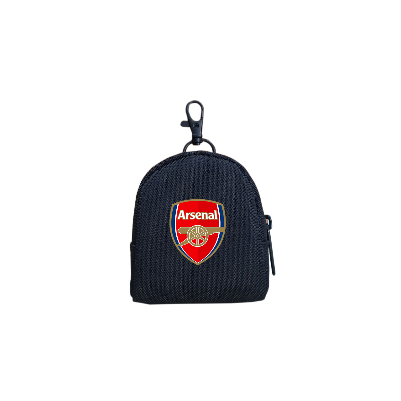 Ví móc khóa mini TROY OVAL họa tiết logo các câu lạc bộ bóng đá champions league , vải bố pvc chống thấm, size 9 x 7 x 4cm nhỏ gọn đựng tiền lẻ, phụ kiện cá nhân