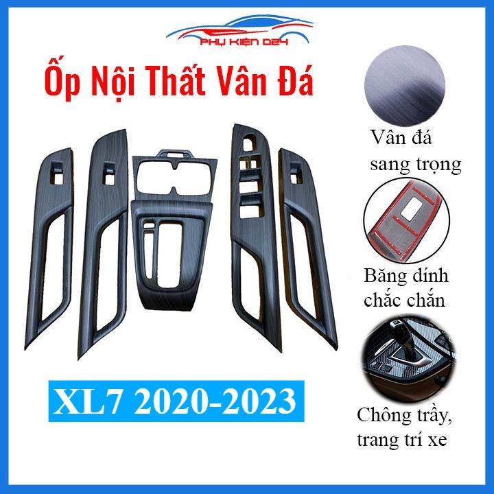 Bộ ốp nội thất Suzuki XL7 2020-2021-2022-2023 vân đá trang trí làm đẹp nội thất ô tô