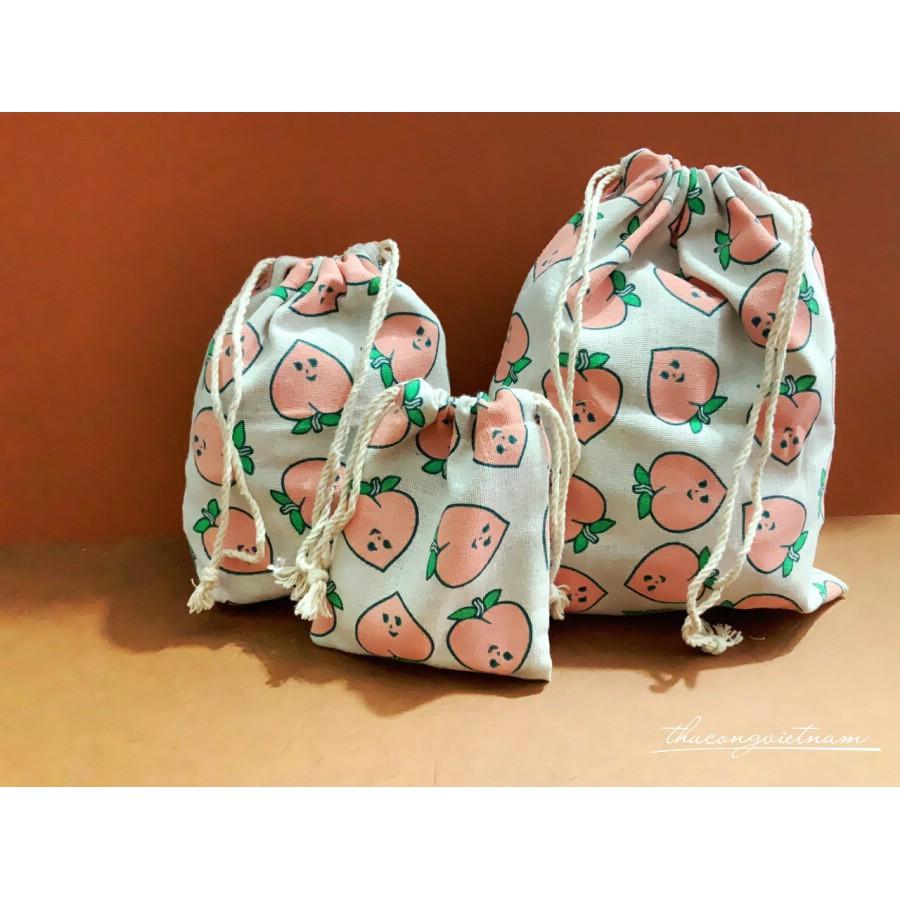 Set 3 túi rút vải bố