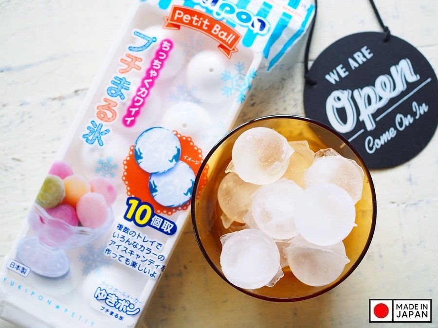 Khay làm đá delijoy Yukipon Petit Ball 10 viên tròn - Hàng Nội Địa Nhật Bản