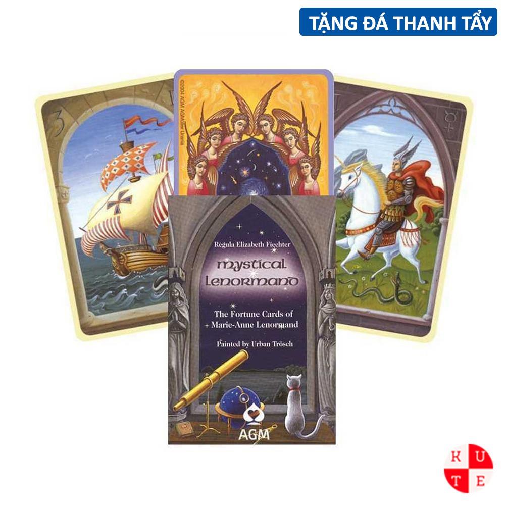 Bài Oracle Mystical Lenormand 36 Lá Tặng Đá Thanh Tẩy