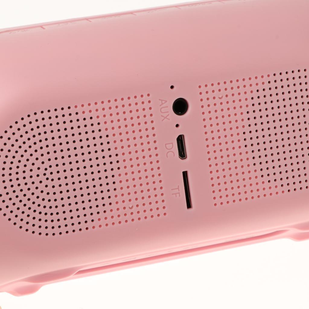 Portable Bluetooth Speaker LED Display Alarm Clock Supports TF Card