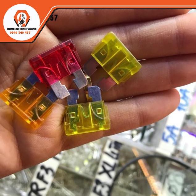 Bộ 100 cầu chì 5A-40A cỡ vừa cho xe hơi với nhiều màu sắc khác nhau