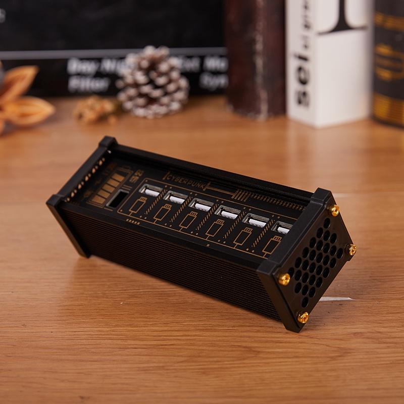 Công Tắc Tổng Cycper Punk cấp nguồn cho 6 thiết bị -Bộ Chia Nguồn cổng hub usb mở rộng