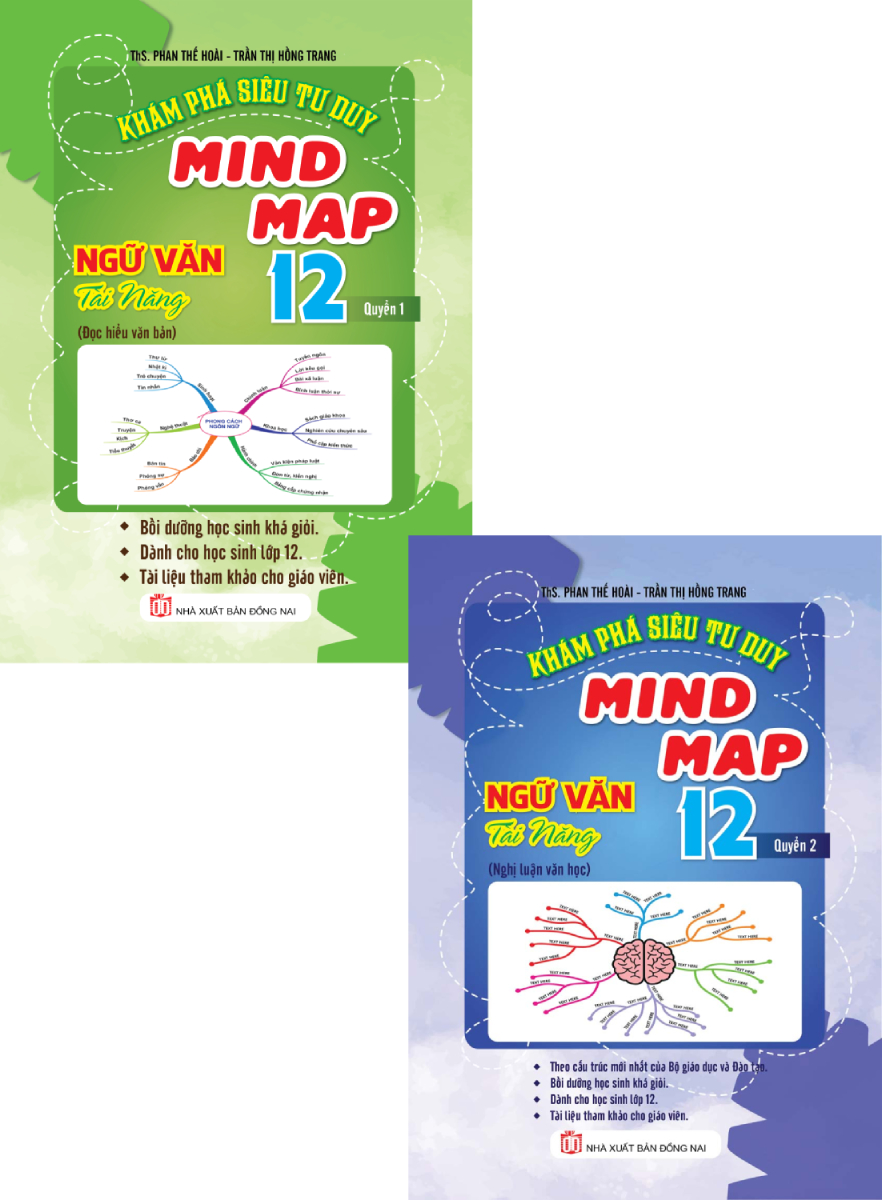 Combo Khám Phá Siêu Tư Duy Mind Map Ngữ Văn Tài Năng 12  _KV