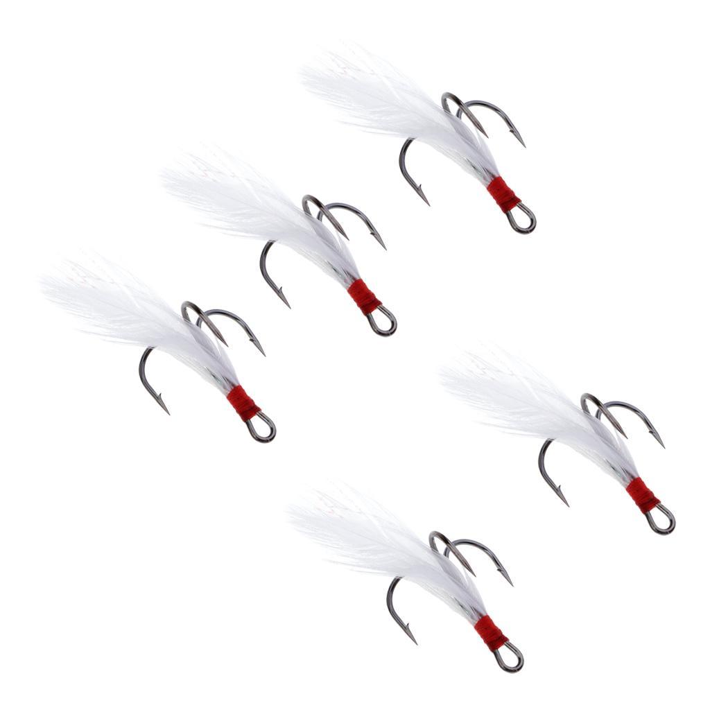 Saltwater Fishing Lure Bait Fishing Sequins Lures Rig Hook Tackle w/Feathers