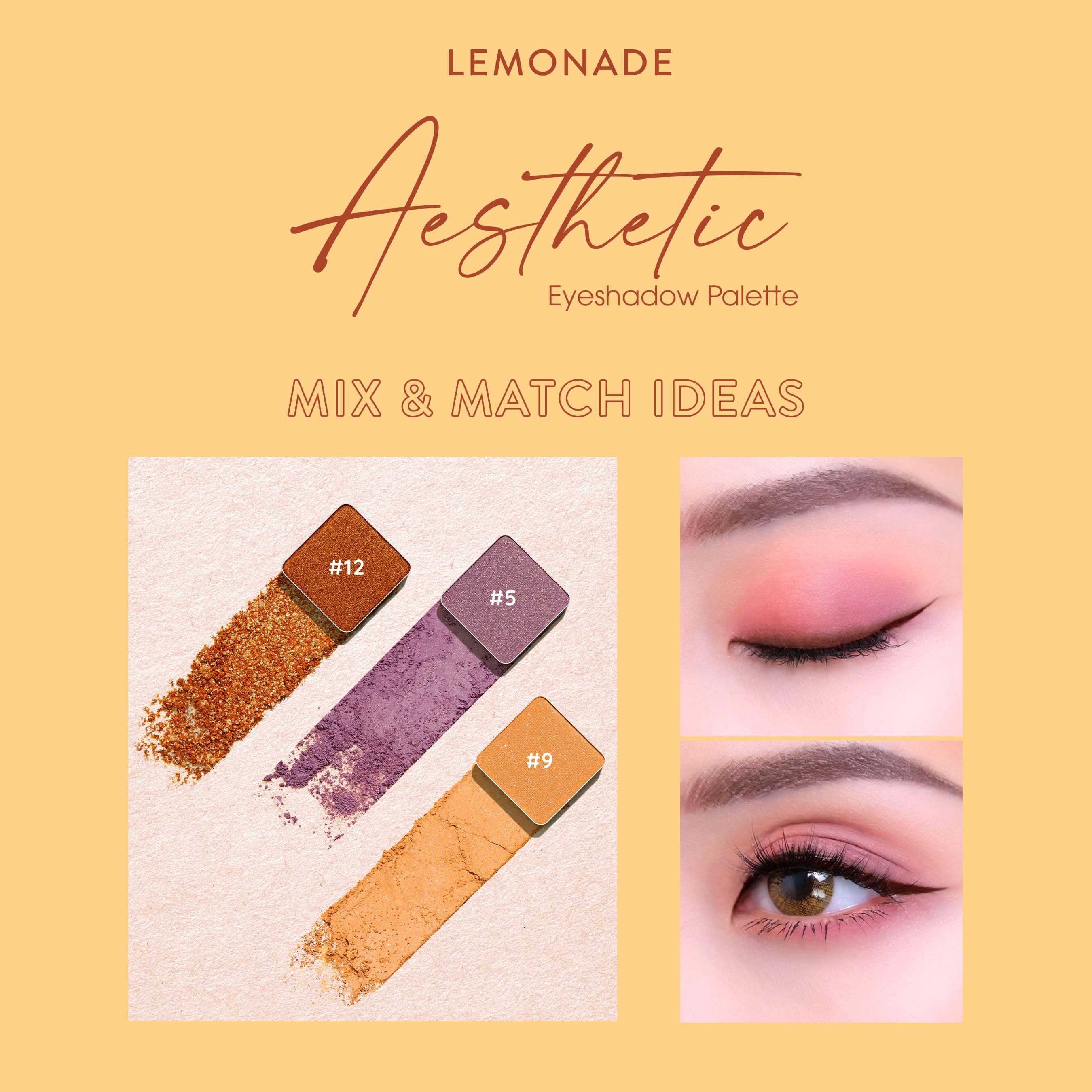 Bảng phấn mắt Lemonade Aesthetic Eyeshadow Palette 20.8g