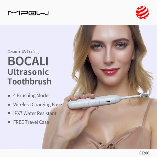 BÀN CHẢI ĐIỆN MIPOW BOCALI N1 SONIC TOOTHBRUSH (USA FDA) CI200 - HÀNG CHÍNH HÃNG