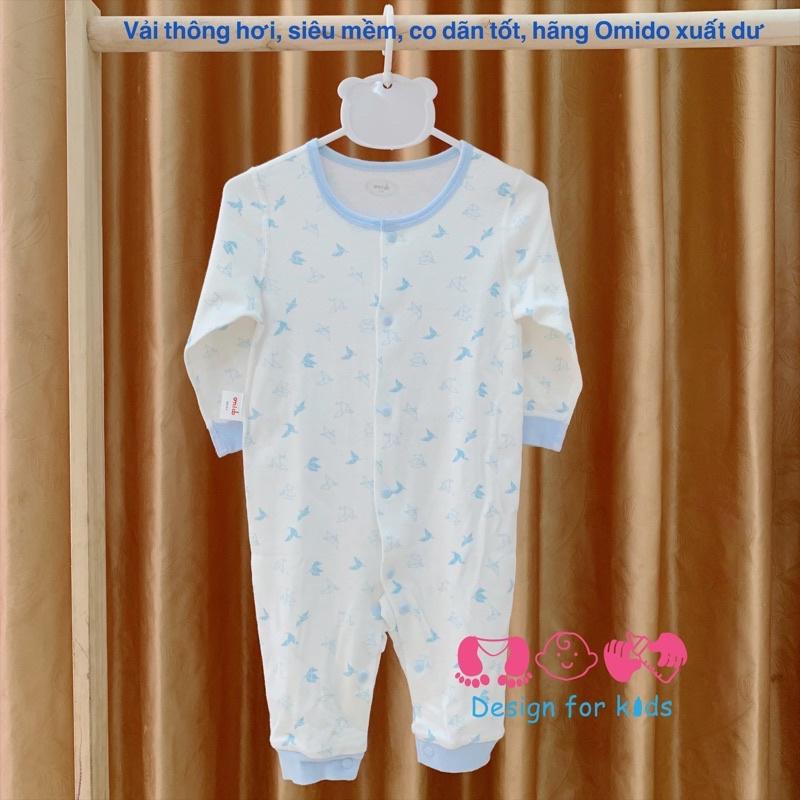 (Link 3) Bodysuit cho bé body dài tay không tất chân, vải cotton mềm mát cho bé trai và bé gáim