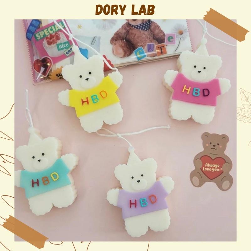 Nến Thơm Sweet Bear Happy Birthday, Quà Tặng Sinh Nhật - Dory Lab