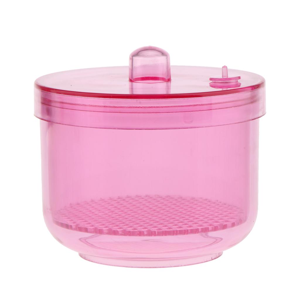 Autoclavable Endo Burs Soak Box Soak Disinfection Cup Net Case Pink