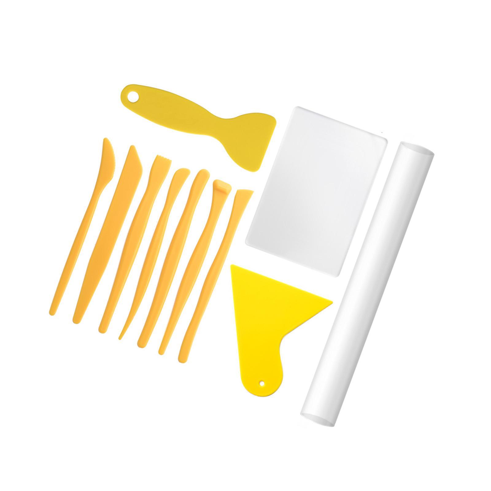 Polymer Clay Cutter Tools Handmade Scraper Acrylic Clay Roller for Sculpting