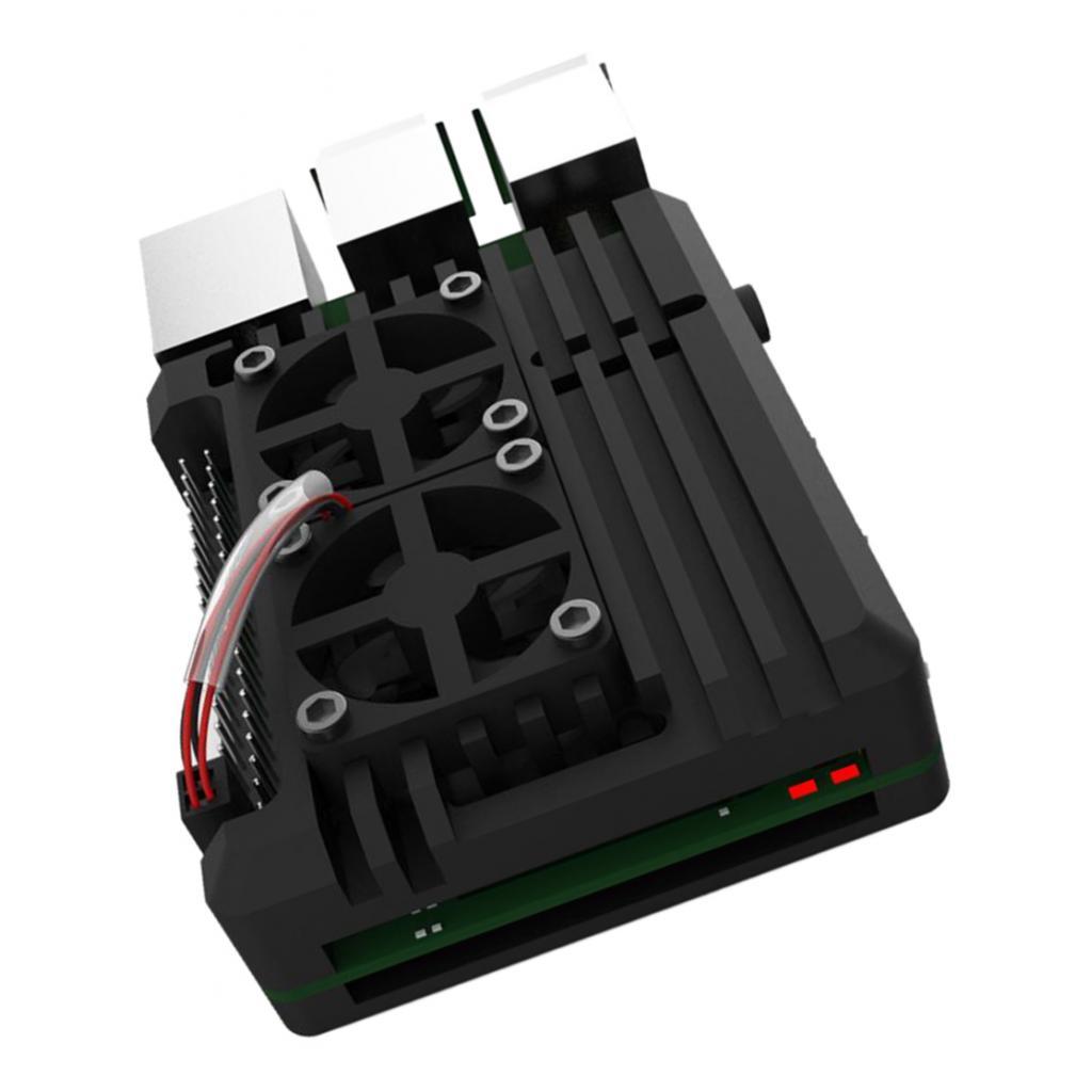 Đôi Quạt Làm Mát Vỏ Dành Cho Raspberry Pi 2B/3B/PI 3B +/4B Phụ Kiện
