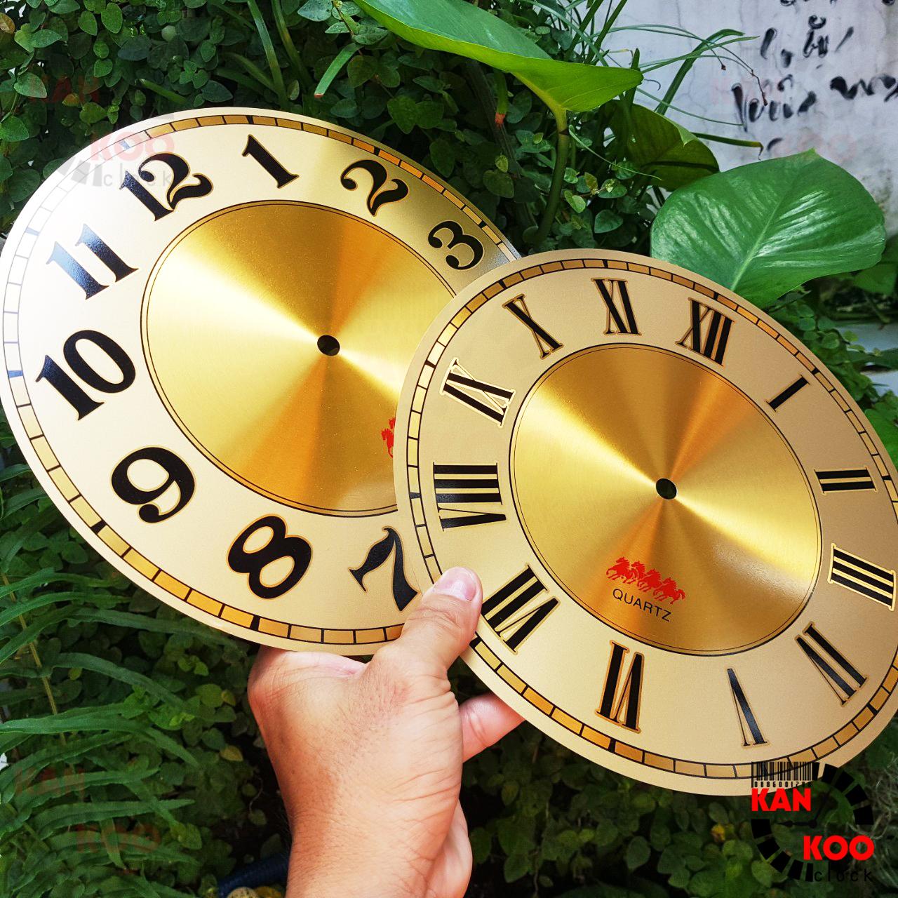 Mặt số đồng hồ treo tường nhôm đường kính 25.2cm (D252)- kiểu số La Mã