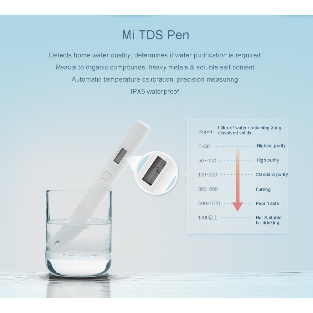 Bút thử nước Xiaomi TDS kiểm tra chất lượng đo độ đục đo nồng độ dung dịch thủy canh