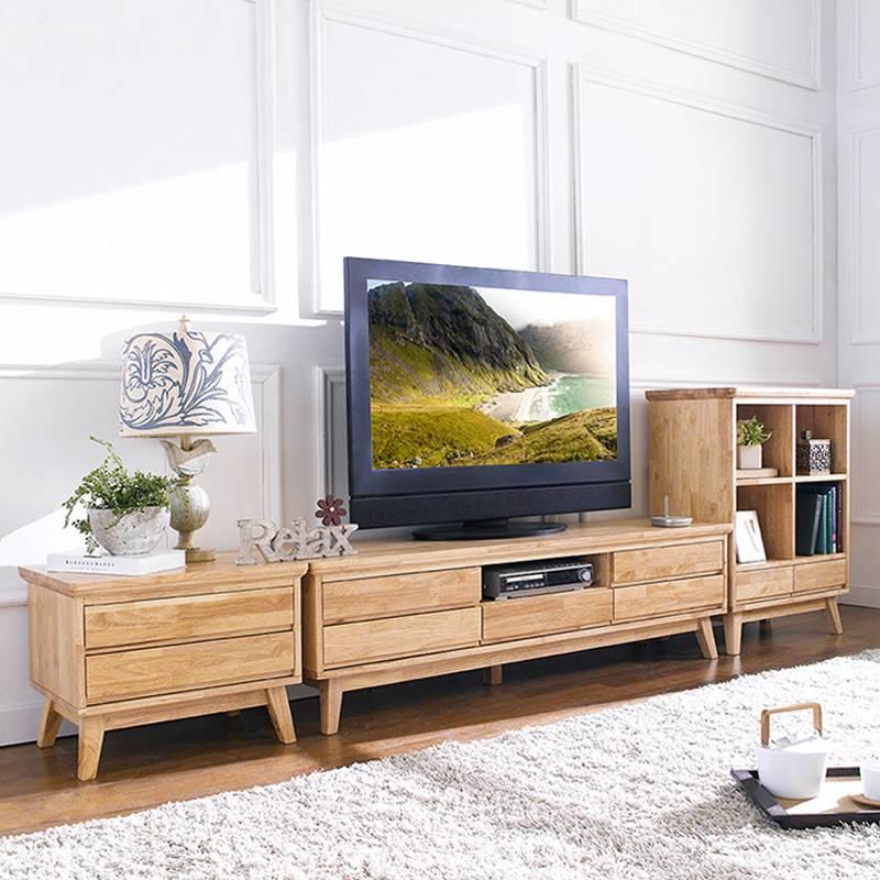 Tủ TV 5 Ngăn Kéo NB-Natural Gỗ Tự Nhiên Ibie LV5KNBNR