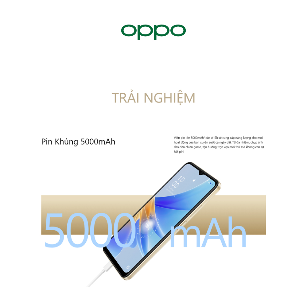 Điện Thoại Oppo A17k (3GB/64GB) - Hàng Chính Hãng