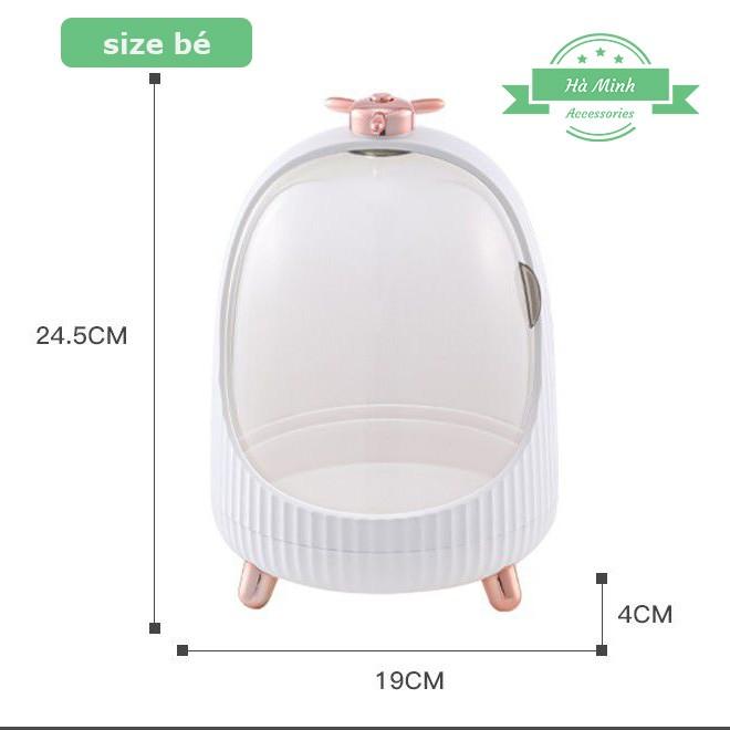 Hộp Đựng Mỹ Phẩm Cao Cấp, Tủ Mỹ Phẩm Cực Dễ Thương Peguin