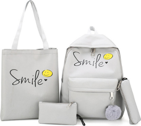Bộ Balo 4 Món Smile Thời Trang Mới SK8202