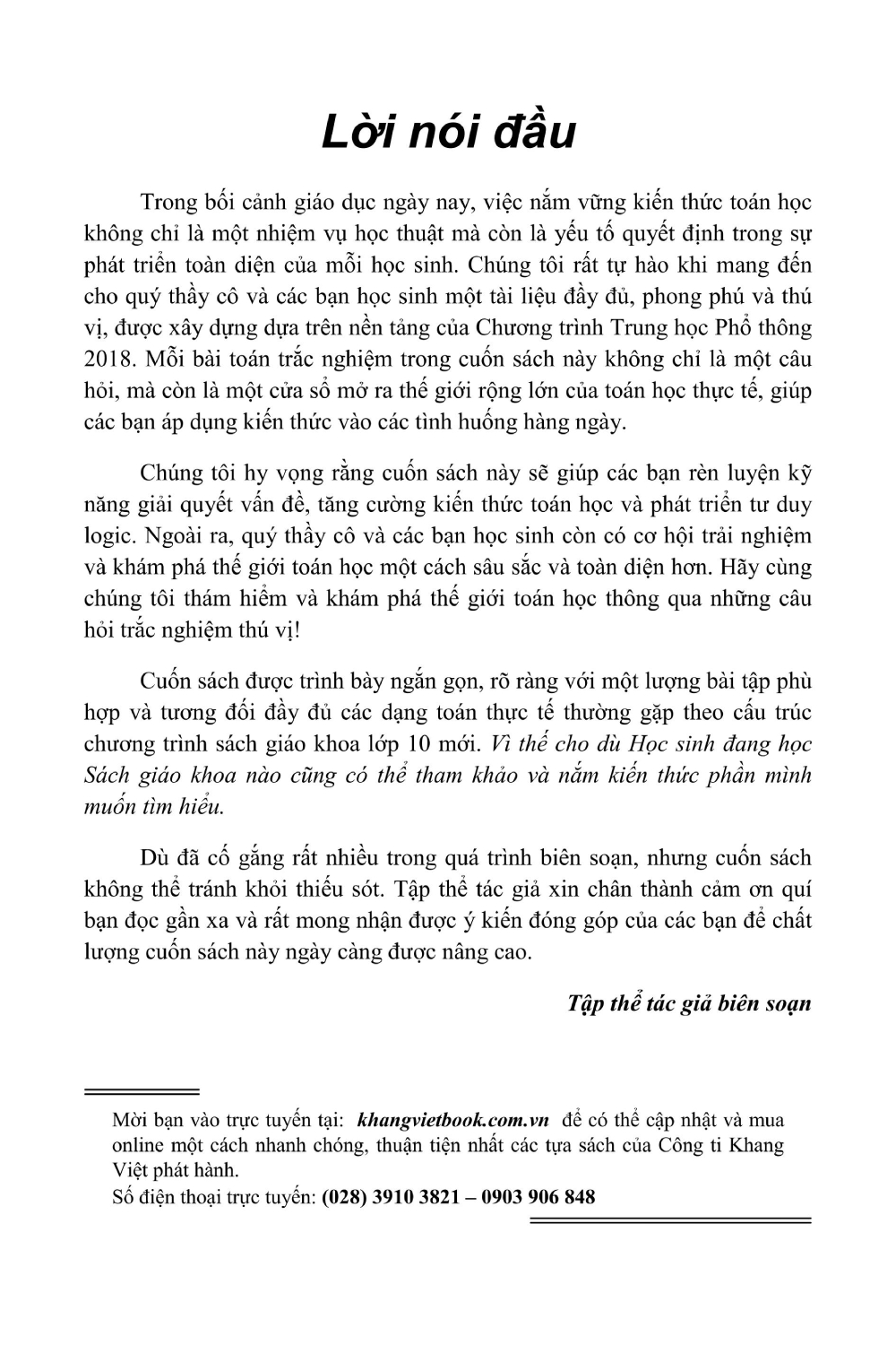 Phương Pháp Giải Các Dạng Toán Thực Tế 10 (Tài Liệu Dùng Chung Cho Các Bộ Sách) - KV