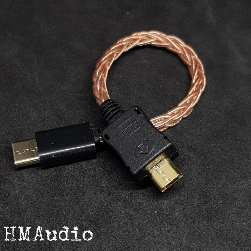 Cáp OTG type C to micro USB