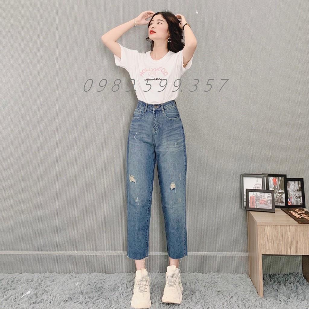 QUẦN JEAN BAGGY NỮ, ỐNG RỘNG LƯNG CAO HÀNG QUẢNG CHÂU CAO CẤP (BGJR)