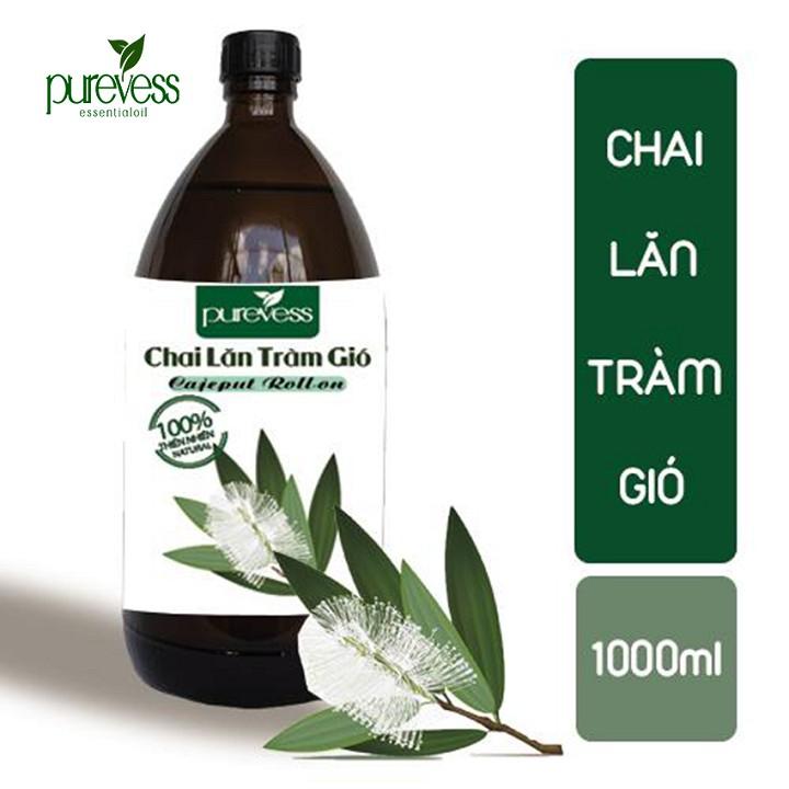 Tinh dầu Tràm Purevess, với thiết kế đầu lăn tiện lợi giúp giảm đau đầu và đuổi muỗi. 10ml