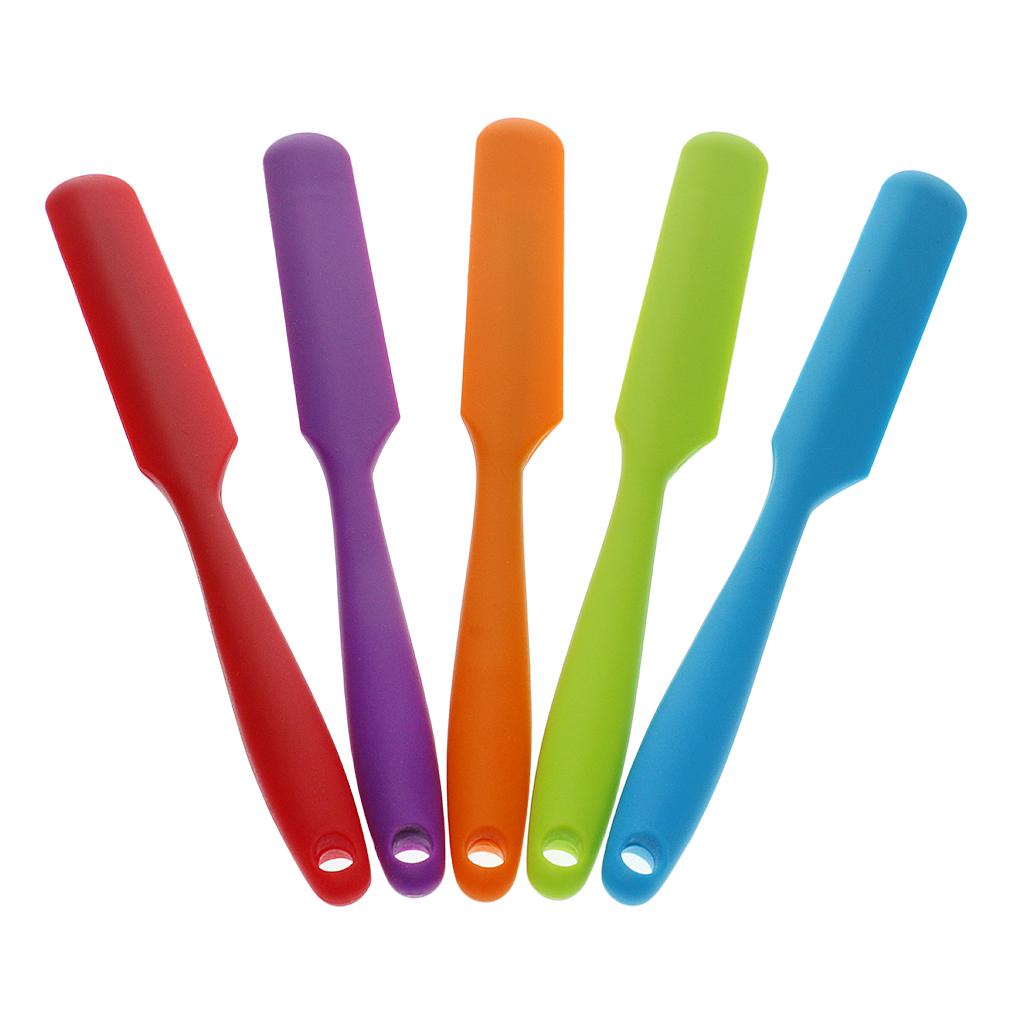 Heat Resistant Silicone Spatulas Cake Spatula Scraping Baking Scraper Blue