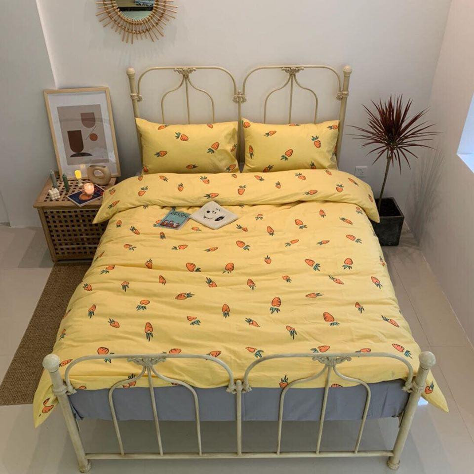 Set Chăn Ga Gối Cotton Living Cao Cấp