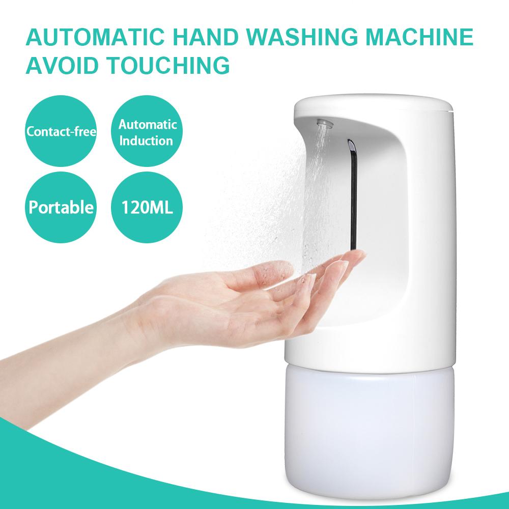 Máy xịt chất tẩy rửa tay tự động 120ML cảm ứng hồng ngoại được cung cấp năng lượng thích hợp cho xe hơi, phòng tắm…