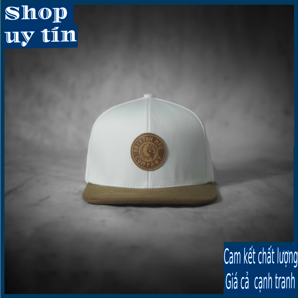 [ Miễn ship / giảm giá ] MŨ NÓN LƯỠI TRAI NAM NỮ SNAPBACK VÀNH PHẲNG BT SUPPLY CÁ TÍNH - trắng nâu