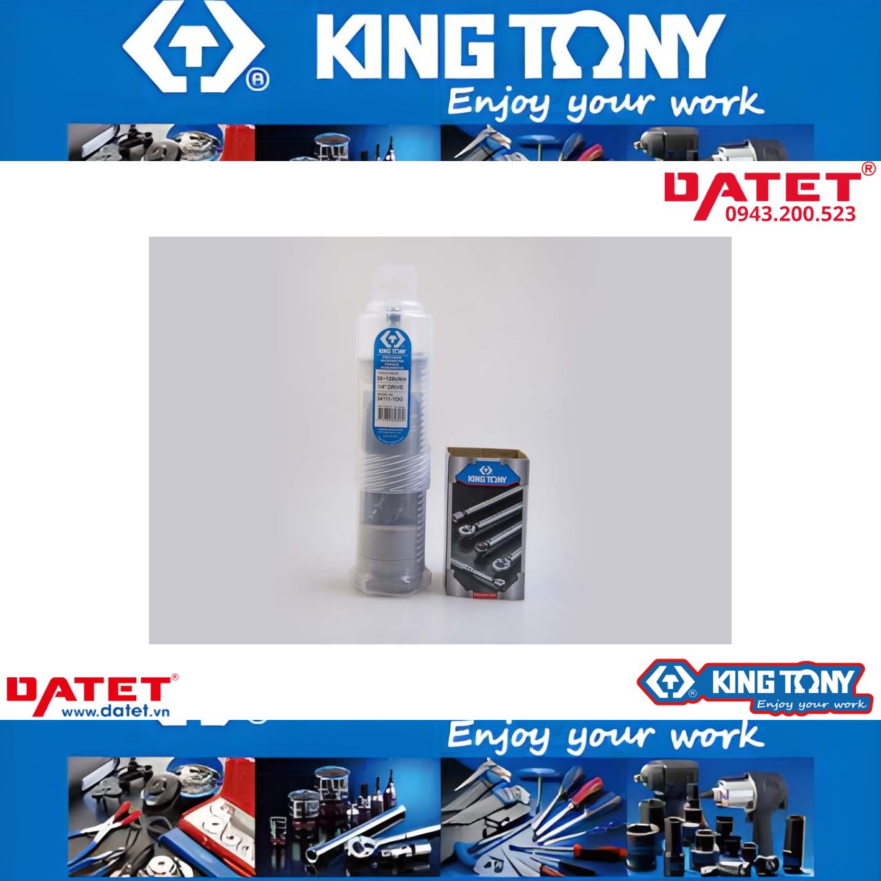 Tua vít lực 1/4&quot; Kingtony 34111-1EG (Bảo hành 12 tháng)