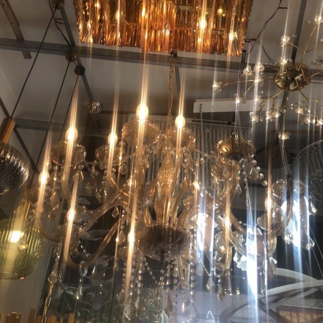 Đèn Chùm Trang Trí Phòng Khách Đèn Chùm Tân Cổ Điển Bạch Ngọc6103-15