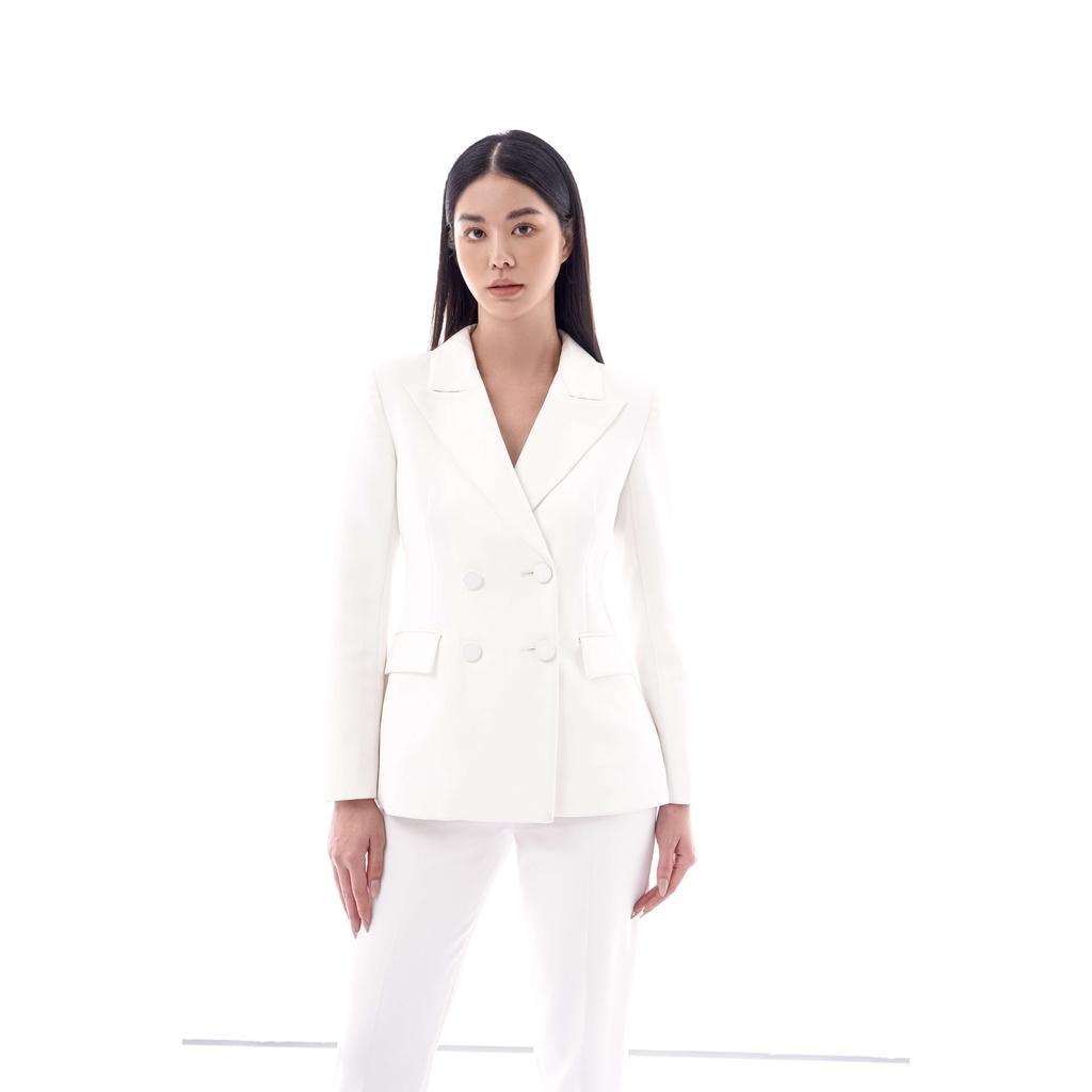 Áo Blazer kiểu 4 cúc màu trắng 2NDDATE BL023W