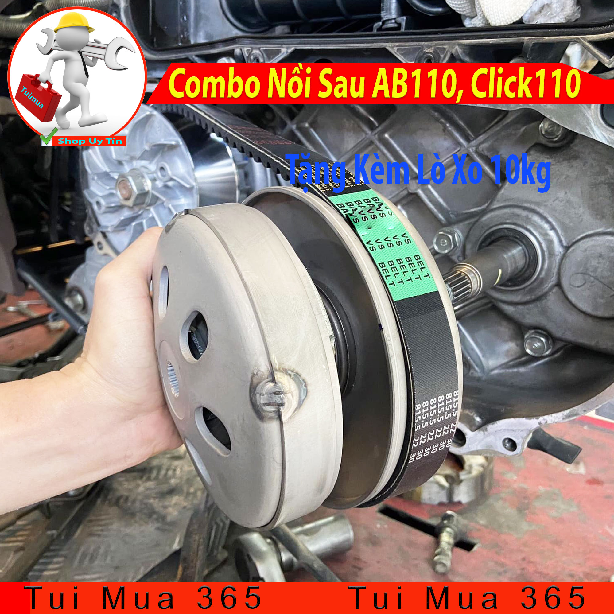 BỘ NỒI SAU DÀNH CHO XE HONDA AIRBLADE 110CC, CLICK, LEAD110